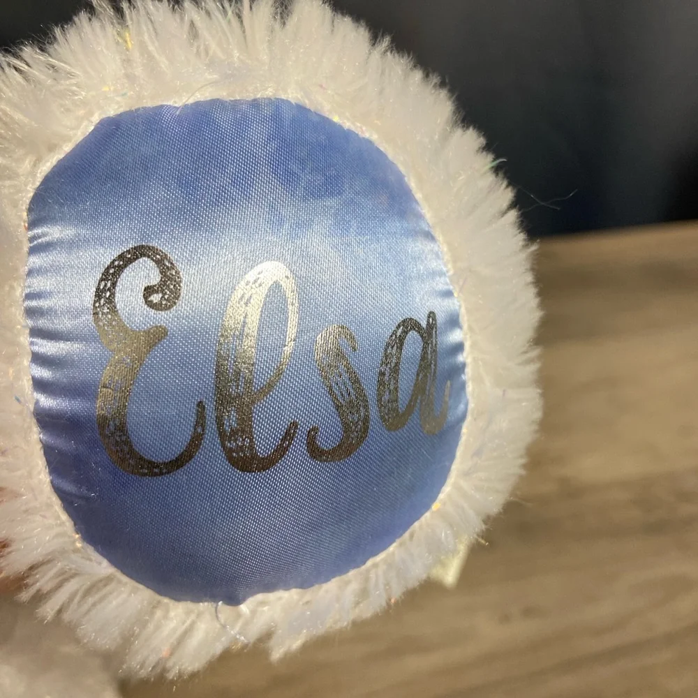 Build A Bear 2019 Disney *Frozen 2* Elsa* White Sparkle Bear, 17”‎